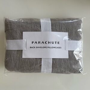 Parachute Envelope Back Linen Pillowcase Set Medium Gray