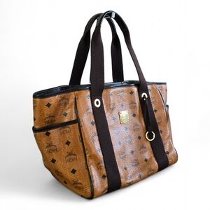 MCM Visetos Shoppers Tote