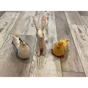 Target plush figurals chicken, duck rabbit Easter