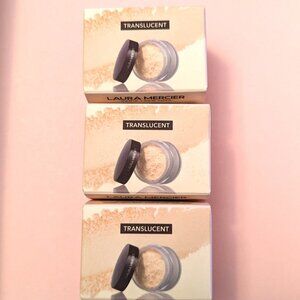 Laura Mercier Mini Translucent Loose Setting Powder .33oz NIB X3