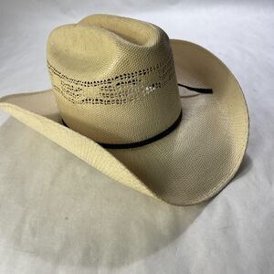 Resistol Straw Cowboy Hat Conforming One Size Fits All Youth 6 1/4 and Smaller