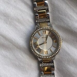 Fossil Silver Gold Mix Watch