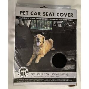 Brooklyn Pet Gear Black Hammock Style Pet Car Seat Cover NEW