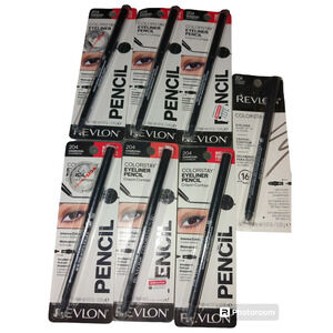 7 #204 Revlon charcoal black colorstay waterproof eyeliner pencil #125