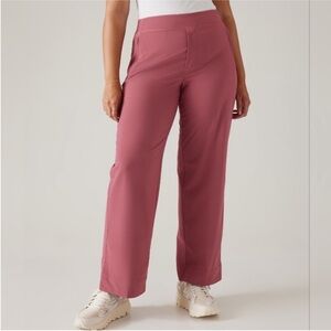 New Athleta Brooklyn Heights Pants Size 18 Mauve Rose Pink