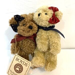 Boyds Bears The Head Bean Collection 2 Bestest Friends Bears Laverne & Shirley