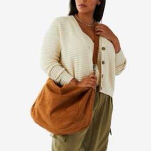 🆕Sling Faux Suede Hobo Bag