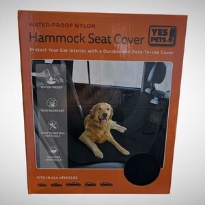 Pet Car Waterproof Black Nylon Hammock Seat Cover New with out Tags