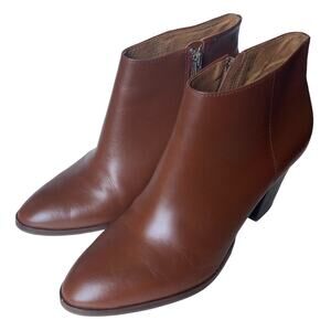 J. Crew Ankle Booties Laine Leather A9824 Chester Brown Boots women’s size 9.5