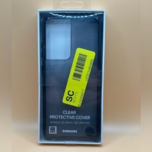 New Samsung galaxy black clear protective cover for  S 21 ultra 5G