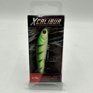 Xcalibur 1/4 Oz. Floating Jerkbait Fishing Lures Perch Green‎ Discontinued