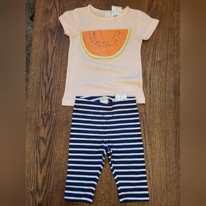 J. Crew Girls' summer 🍉 t shirt and pants sets