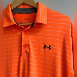 UNDER ARMOUR mens large heat gear golf polo