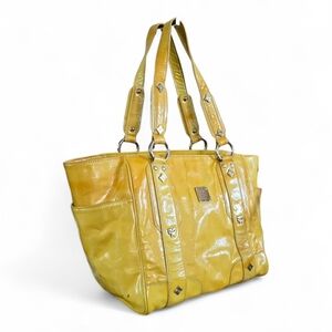 MCM Patent Leather Shoppers Tote