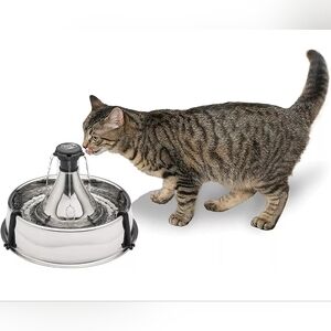 PetSafe Drinkwell Stainless 360 Multi-Pet Fountain - 3.8 Litre for Dogs & Cats