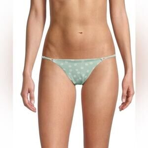 NWT Onia Hannah Micro Mint Green Daisy Bikini Swim Bottom Size Medium