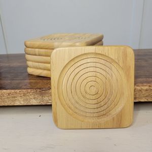 Wooden Bohohemian Coasters Set of 6