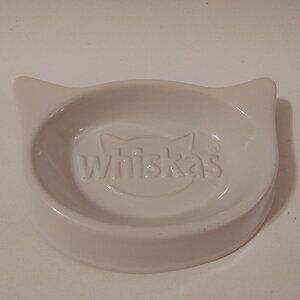 WHISKAS Branded Cat Food Water Dish Ceramic Whisker Friendly Limited Edition