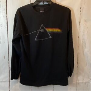 Pink Floyd XS Black Crop Tee