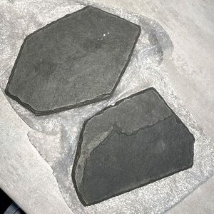 2x large decoration slate rock aquarium fish tank reptile stone slabs