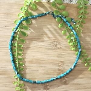 BOHO Teal Beach Choker