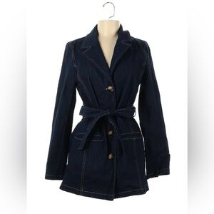 NIA Denim Trench Coat Size Medium