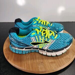 Womens Brooks Glycerin GTS 14 Low Sz 6.5 009718 Blue Mesh Running Sneakers Shoes