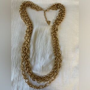 Coldwater Creek Vintage Multi Chains Statement Necklace