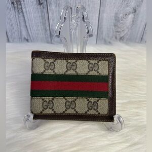 GUCCI ophidia sherry line bifold wallet