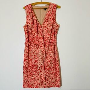 Ann Taylor Pink and Tan Knee Length Sleeveless Dress in Size 12