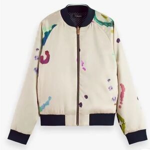 SCOTCH & SODA Printed Reversible Bomber Jacket - Size S