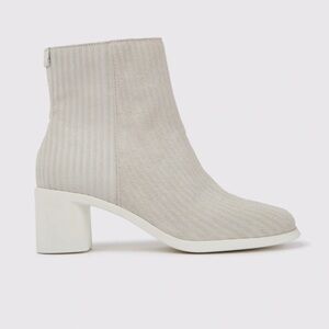 Camper Meda White Ankle Boots for Women