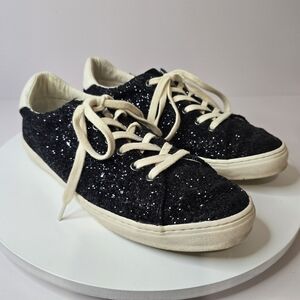 ⭐️40% Off⭐️ Old Navy Court Sneaker in Black Glitter