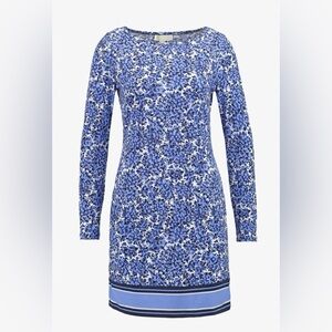 Michael Kors blue floral dress EUC