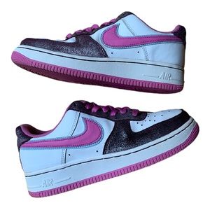 Nike Air Force 1 Low White Cool Rose 4.5Y GS Classic Rare Sneakers