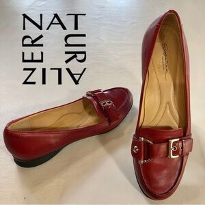 NATURALIZER Signature Absolute Leather Loafers Mahogany Red (8.5 AA)