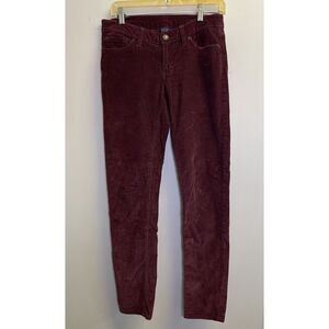 Patagonia Women's Size 28 Corduroy Pants Burgundy Red‎ 31" Inseam Worn Wear