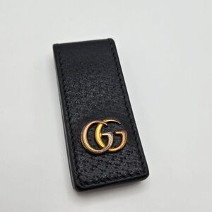 GUCCI GG Marmont Leather Money Clip