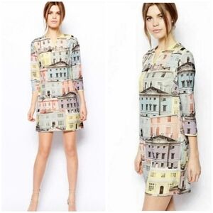 Ted Baker Elodie Regency house print shift dress size S (3)