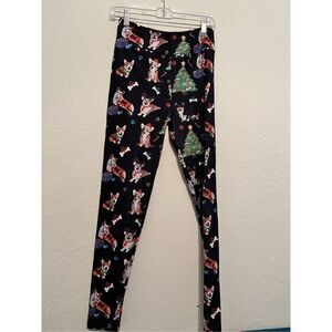 Leggings for a Purpose One SIze Christmas dog corgi leggings