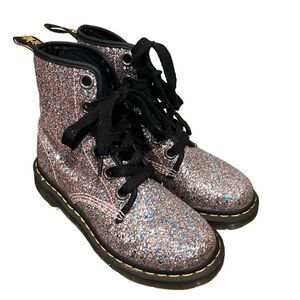 Dr Martens 1460 Farrah glitter chunky boots size 6