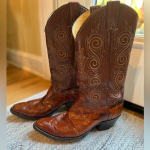 Justin Men’s Leather Western Cowboy Boots