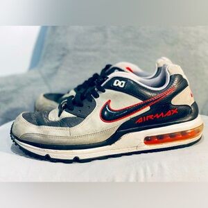 Nike Air Max Wright gry/blk/red Low Top Sneaker Size 10