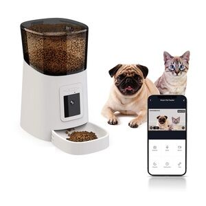 Automatic Pet Feeder w/ 1080p Camera for Cats & Dogs