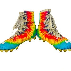 Under Armour UA Highlight Tie Dye Mens Sz 8.5 Football Cleats