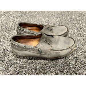 John Varvatos Schooner  Boat Slip On Shoes Grey Mens 8