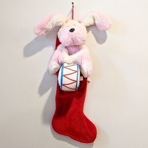 𝅺vintage Energizer Bunny Plush Christmas stocking 20”