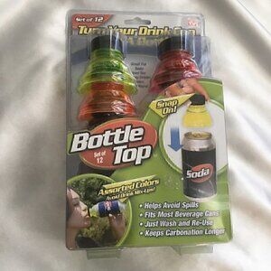 Bottle Tops For Cans As Seen on  TV Set of 12 New