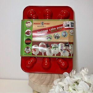 Cake Pops Holiday Snowman Shaped Baking Pan 12  Cavity NWT