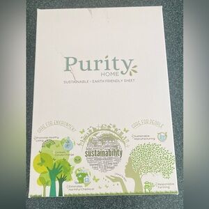 Purity Home 2 king pillow cases in dark grey sustainable earth friendly